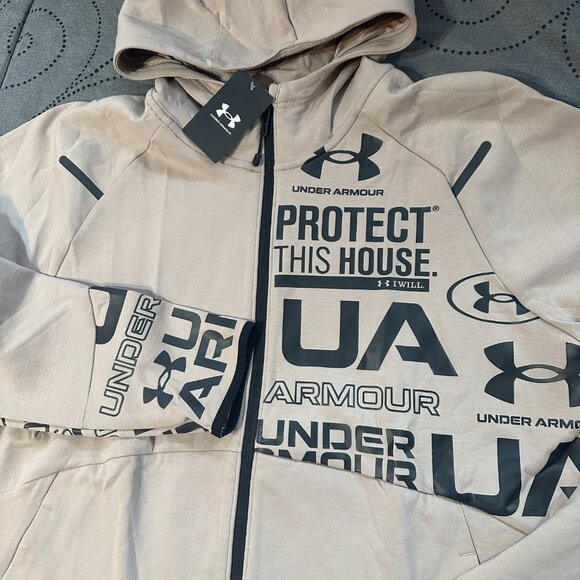 UNDER ARMOUR TECH HOODIE JACKET COMPARE WITH NIKE TECH PACK SIZE XL MEN $120.00 - Picture 2 of 4